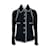 Chanel New Icon Chaqueta de tweed negra con botones CC Negro  ref.1163970