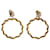 Pendientes de aro con adornos de Oscar De La Renta en metal dorado  ref.1163975