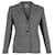 Max Mara Single Breasted Blazer in Grey Cotton  ref.1164001