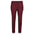 Hugo Boss Slim-Fit Tapered Trousers in Burgundy Cotton Dark red  ref.1164006