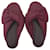 Sandalo Con Cuscino Balenciaga Prugna Agnello Pelle  ref.1164252