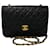 Timeless Chanel Matrasse Black Leather  ref.1164278