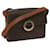 Céline CELINE Macadam Canvas Shoulder Bag PVC Leather Brown Auth 60985  ref.1164348