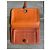 Cartera larga Hermès Dogon Naranja de piel - vista 3
