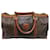 Autre Marque Travel bag Brown Black Leather  ref.1165763