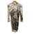 LEONARD Kleider T.fr 40 Silk Beige Seide  ref.1164637