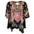Autre Marque Blusa de seda con adornos múltiples en negro Camilla  ref.1164697