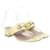 Gucci Yellow Horsebit Thong Sandals Leather  ref.1164743
