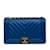 Blue Chanel Medium Lambskin Chevron Boy Flap Crossbody Bag Leather  ref.1164831