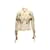 Autre Marque Vintage Creme & Mehrfarbig Tina Leser 1940s handbemalte Bluse Größe US XS/S Roh Synthetisch  ref.1164858