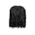 Autre Marque Veste noire intemporelle en plumes de coq Naeem Khan Taille US S Cuir  ref.1164867
