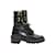 See by Chloé Noir See by Chloe Buckle Combat Boots Taille 37.5 Toile  ref.1164873