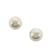 Clipe de pérola falsa Dior branco em brincos Metal  ref.1164895