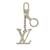 Porta-chaves prateado com iniciais Louis Vuitton LV Prata  ref.1164945