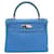 Hermès Hermes Kelly 28 Azul Couro  ref.1165177