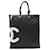 Línea Chanel Cambon Negro Cuero  ref.1165231