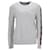 Tommy Hilfiger Herren-Pullover mit wiederholten Logo-Ärmeln aus grauer Baumwolle  ref.1165545