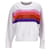 Tommy Hilfiger Womens Relaxed Fit Stripe Sweatshirt in White Cotton  ref.1165563