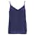 Tommy Hilfiger Top camisero de popelina con cuello redondo para mujer Azul marino Viscosa Fibra de celulosa  ref.1165565