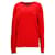 Tommy Hilfiger Kompakter Herren-Pullover aus Baumwolle mit Rundhalsausschnitt Rot  ref.1165570