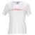 Tommy Hilfiger T-shirt en coton biologique avec logo signature pour femme Blanc  ref.1165595