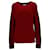 Suéter feminino Tommy Hilfiger de lã e caxemira em algodão vermelho  ref.1165646