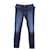 Tommy Hilfiger Jeans feminino Como Skinny Fit com bordado de bandeira em algodão azul  ref.1165650