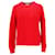 Tommy Hilfiger Suéter feminino com gola redonda e punho exclusivo Vermelho Algodão  ref.1165653