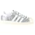 Autre Marque Adidas Superstar 80s Sneakers aus silbernem Leder  ref.1165660