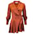 Mini-robe portefeuille Zimmermann en soie marron  ref.1165728