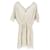 LoveShackFancy Floral Mini Dress in Cream Cotton  ref.1165733