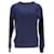 Tommy Hilfiger Womens Crew Neck Logo Tape Sweatshirt Blue Cotton  ref.1165741