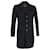 Einreihiger Burberry-Mantel aus schwarzer Baumwolle  ref.1165746