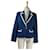 Cynthia Rowley Vestes Coton Elasthane Nylon Blanc Bleu  ref.1165764