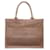 Dior Brown Small Mesh Book Tote Beige Cloth Cloth  ref.1165779