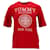 Tommy Hilfiger T-shirt da donna in cotone biologico con logo New York Rosso  ref.1165877
