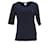 Tommy Hilfiger T-shirt à manches mi-longues Essentials pour femme Coton Bleu Marine  ref.1165907