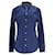Tommy Hilfiger Camisa feminina de algodão elástico com ajuste regular Azul marinho  ref.1165910