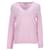 Tommy Hilfiger Womens Heritage V Neck Jumper Pink Cotton  ref.1166006