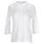Tommy Hilfiger T-shirt girocollo da donna Heritage a tre quarti Bianco Cotone  ref.1166016