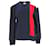 Tommy Hilfiger Damen-Sweatshirt aus French Terry mit Strickeinsatz Blau Baumwolle  ref.1166025