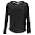 Tommy Hilfiger Womens Three Quarter Sleeve T Shirt Black Lyocell  ref.1166032