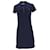 Tommy Hilfiger Vestido Slim Fit para Mujer en Algodón Azul Marino  ref.1166053