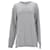 Suéter masculino Tommy Hilfiger de ajuste regular com fita de logotipo em algodão puro cinza claro  ref.1166069