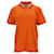 Tommy Hilfiger Mens Tommy Classics Logo Tape Polo Orange Cotton  ref.1166121