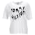 Tommy Hilfiger Camiseta feminina de algodão orgânico com logotipo Graffiti Branco  ref.1166127