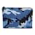 Valentino Bolsa clutch de nylon com estampa camuflada QY2b0457RDXM1P Azul Lona  ref.1166151