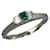 & Other Stories Platinum Diamond & Emerald Ring Silvery White gold Metal  ref.1166226