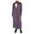 Dries Van Noten Manteau en soie violette - taille UK 16  ref.1166286