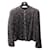 Chanel 04P Lesage Chaqueta tipo blazer con botones y logo CC de tweed y perlas FR 42 Negro Plata Dorado Azul marino  ref.1166361